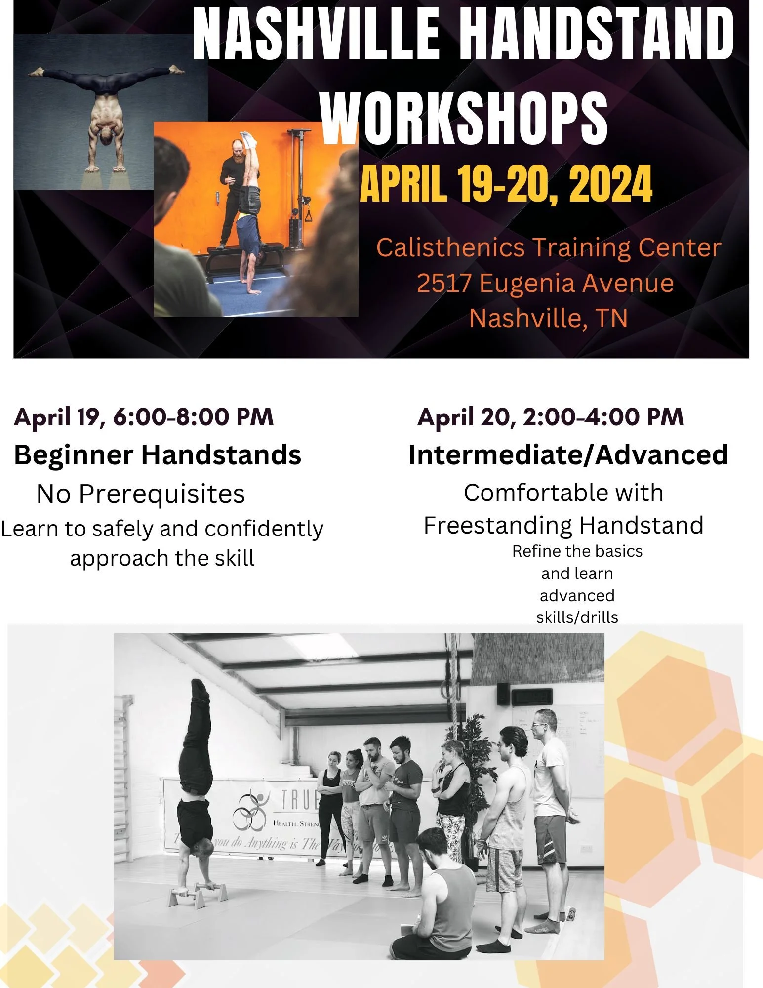 Handstand Workshops in Nashville