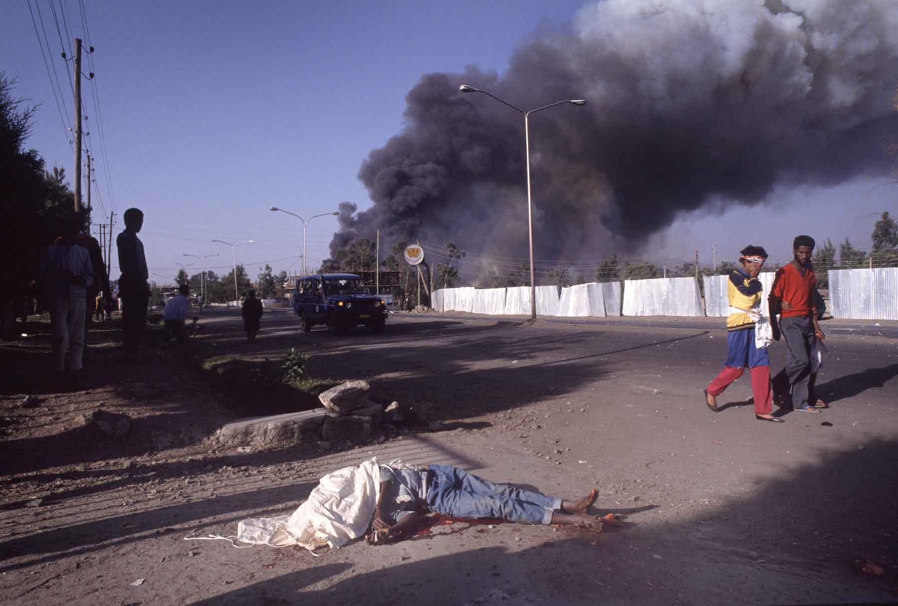 1991 Ammunition dump explosion, Addis Ababa, Ethiopia.