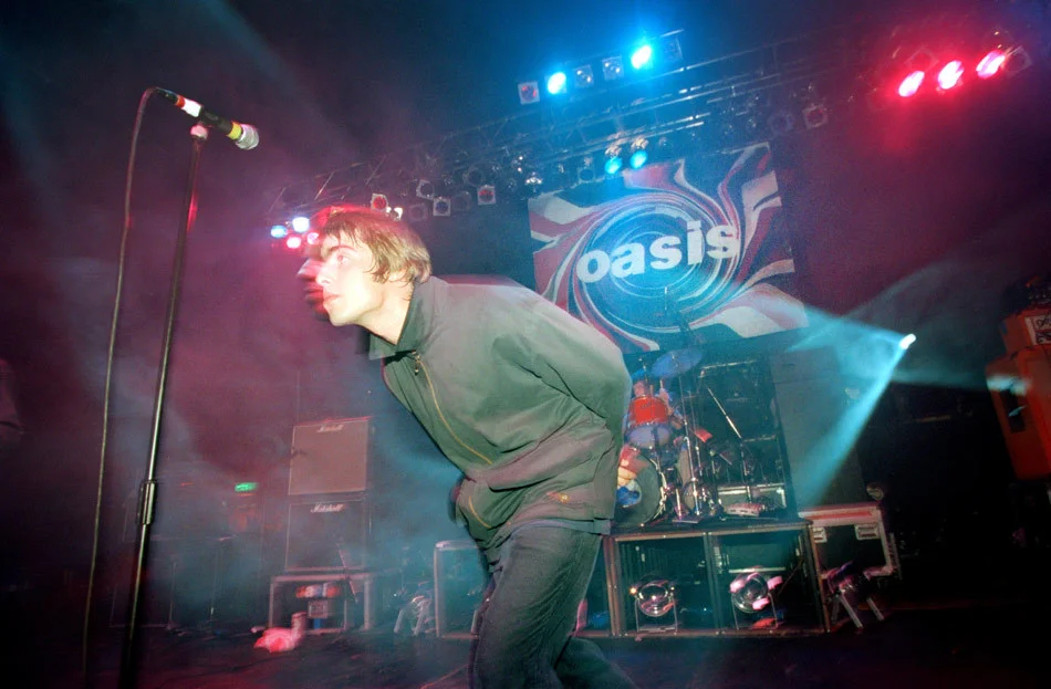 Oasis perform live at the Astoria. London, England. August 1994.