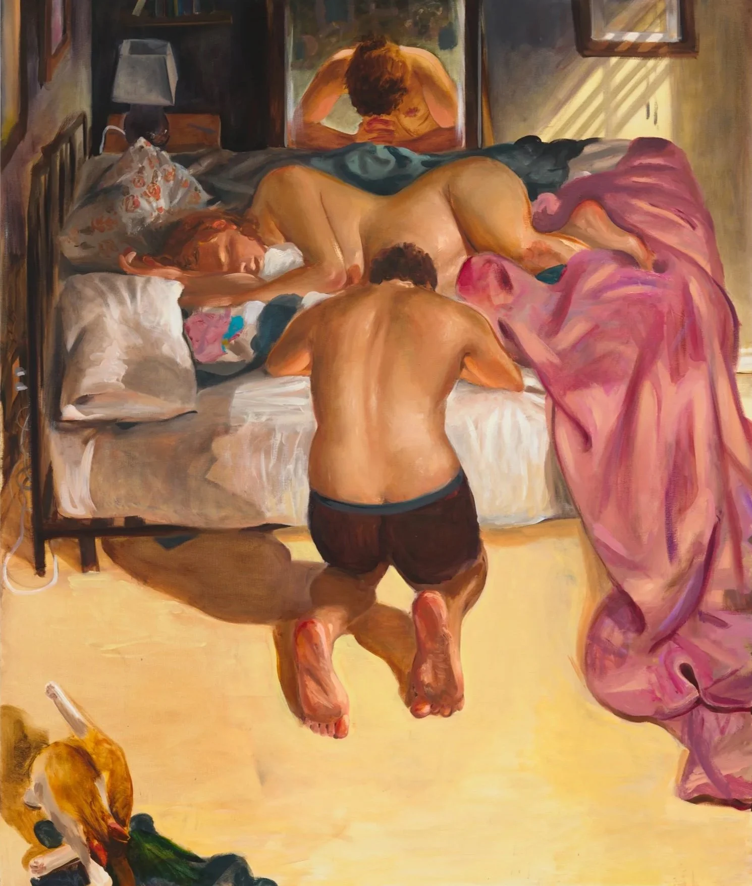 "Supplications", 2023, oil on linen, 75.75 x 63 in