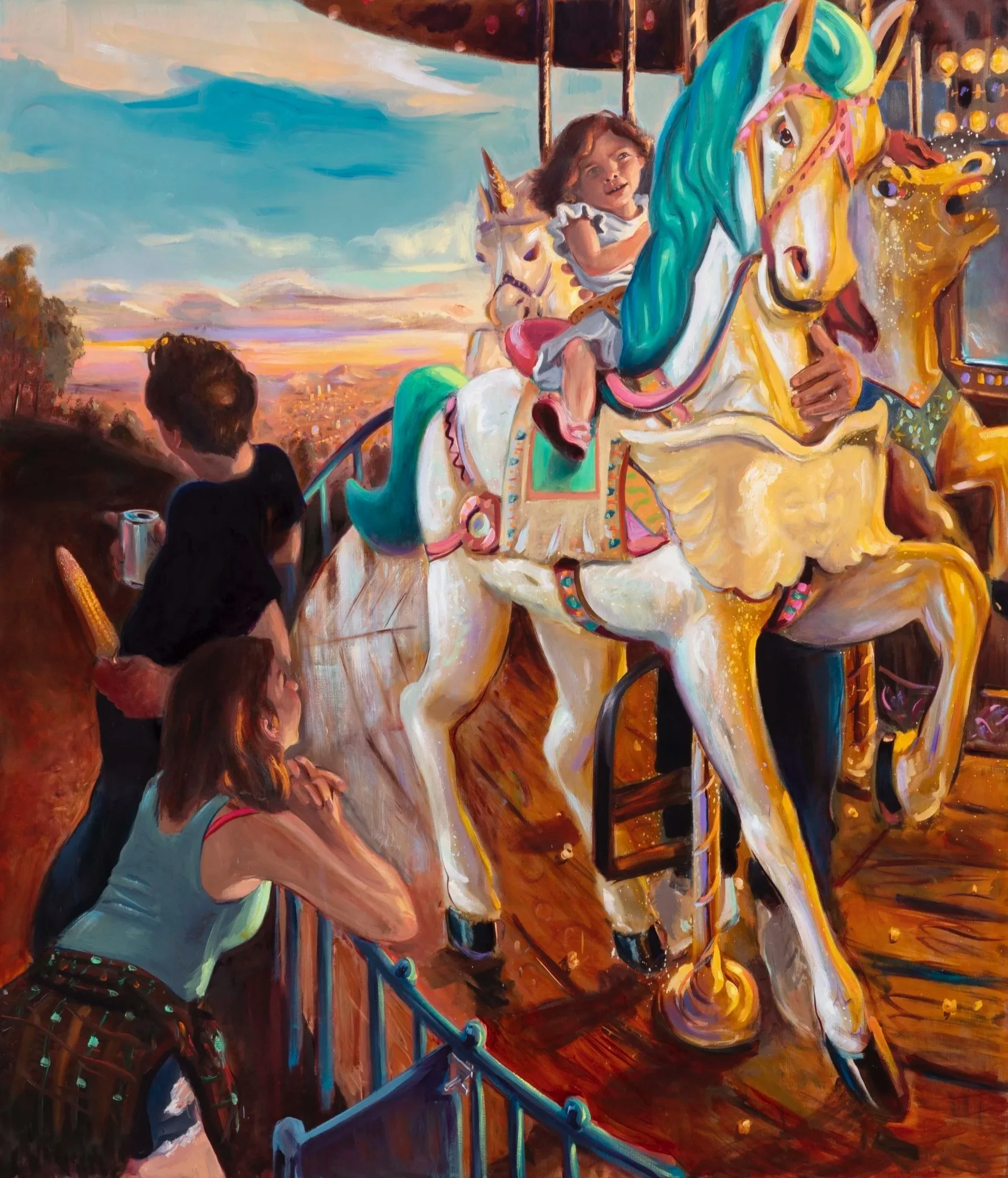 "Cycles of Fulfillment", 2021, oil on linen, 72 x 60 in. 