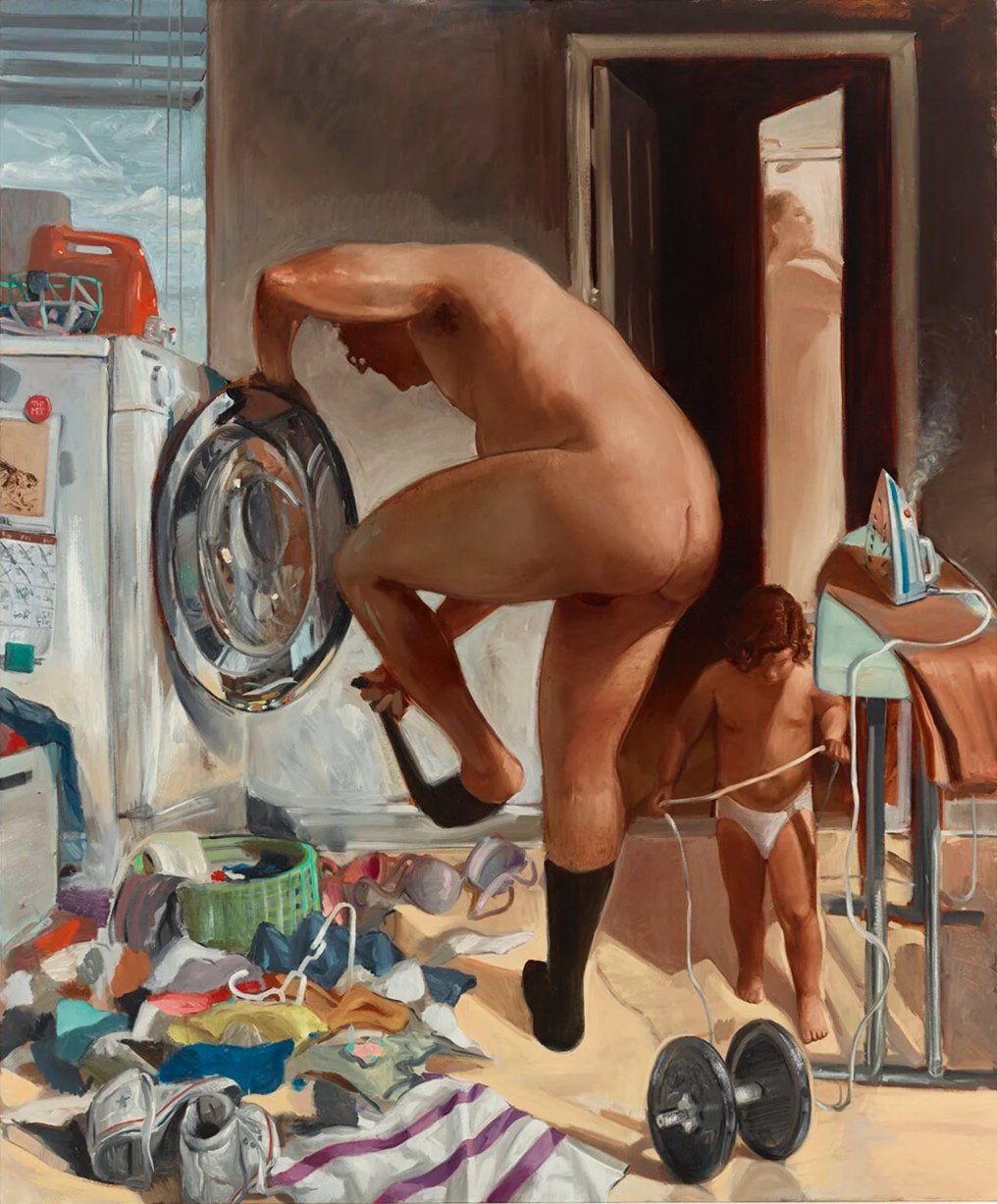 "At the End of the Day", 2019, oil on canvas, 72 x 60 in.