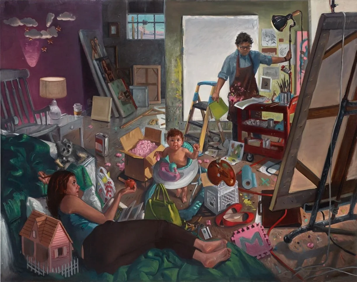 "Chamber of Confusion", 2018, oil on canvas, 76 x 60 in. 
