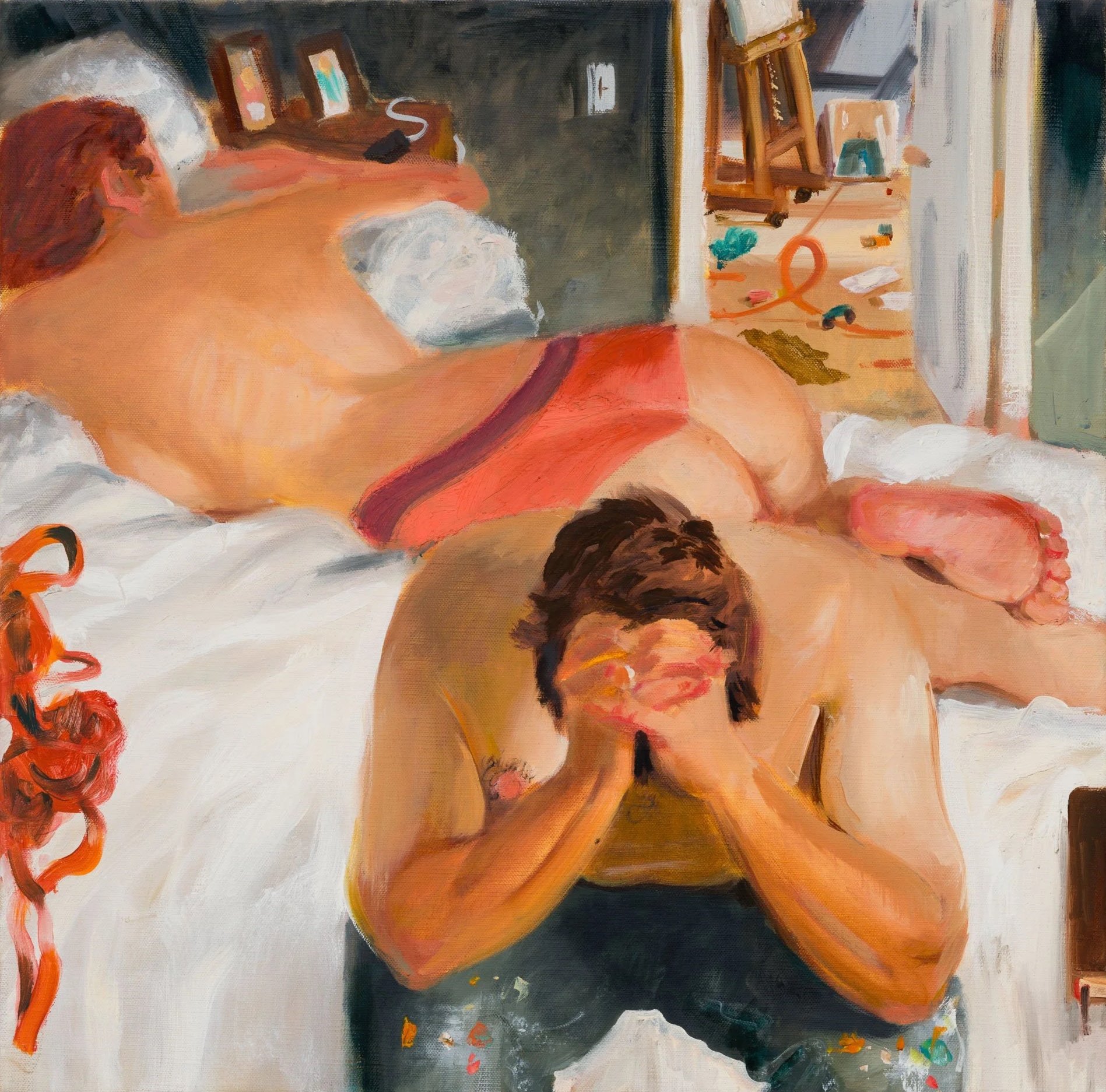 "Day at a Time", 2024, oil on linen, 20 x 20 in. 