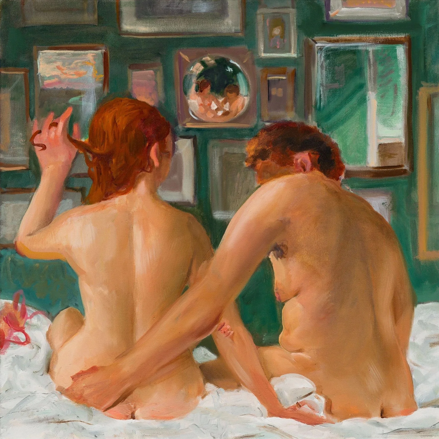 "It's Just That..." 2024, oil on linen, 20 x 20 in. 