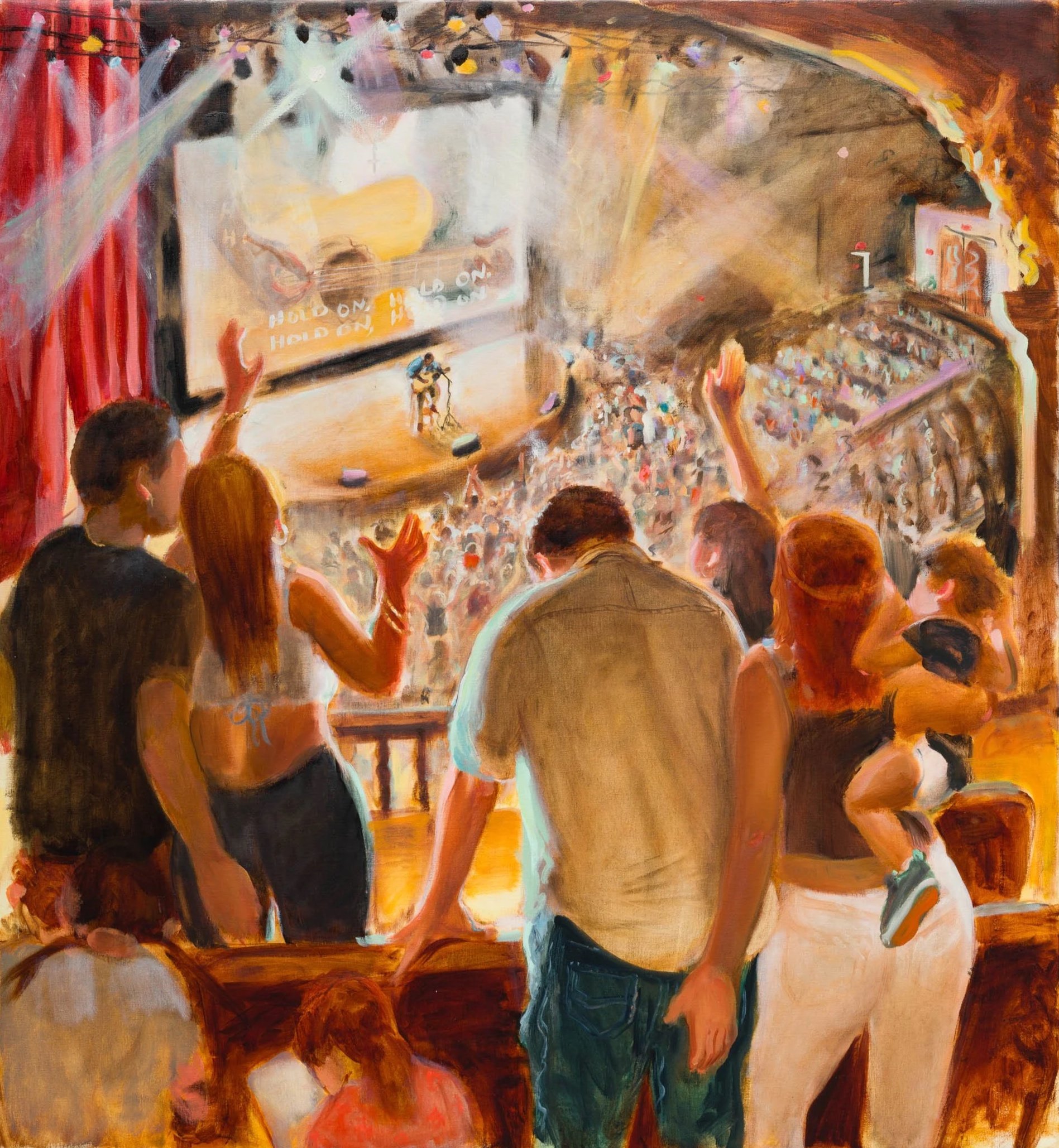 "Concert" 2024, oil on linen, 52 x 48 in. 