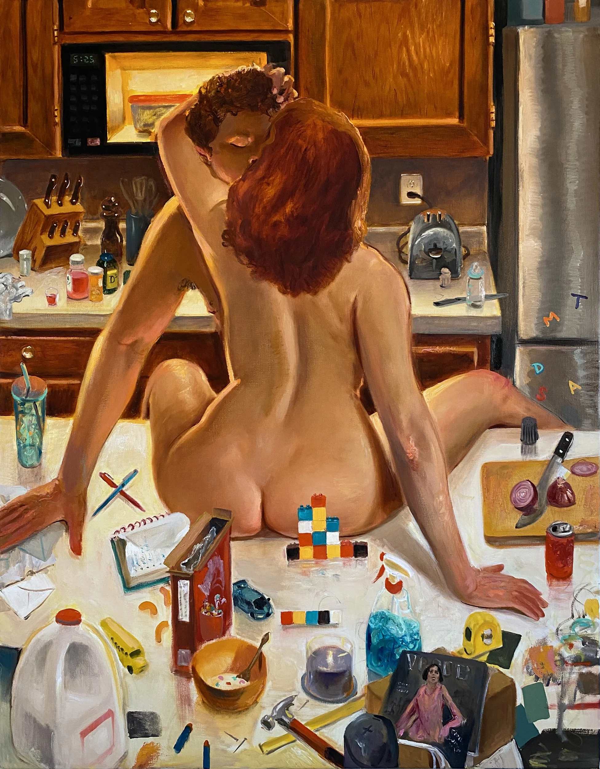"Right Here Right Now", 2023, oil on linen, 63 x 49.5 in.
