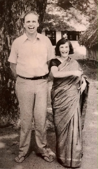Hanna and George in India, fifteen days married.