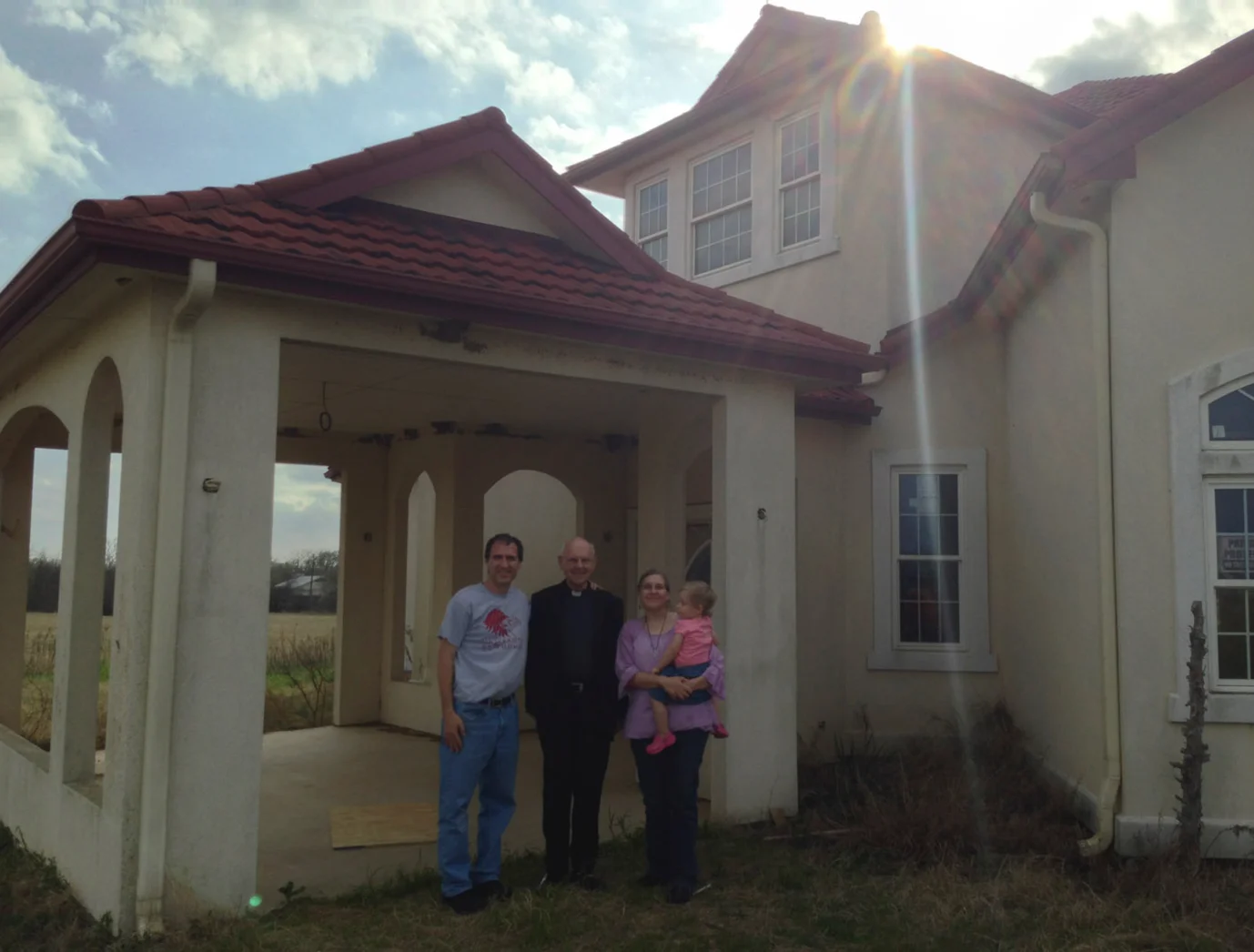 Fr. Peter Hocken from Austria visits the Elgin property shortly after it is purchased.