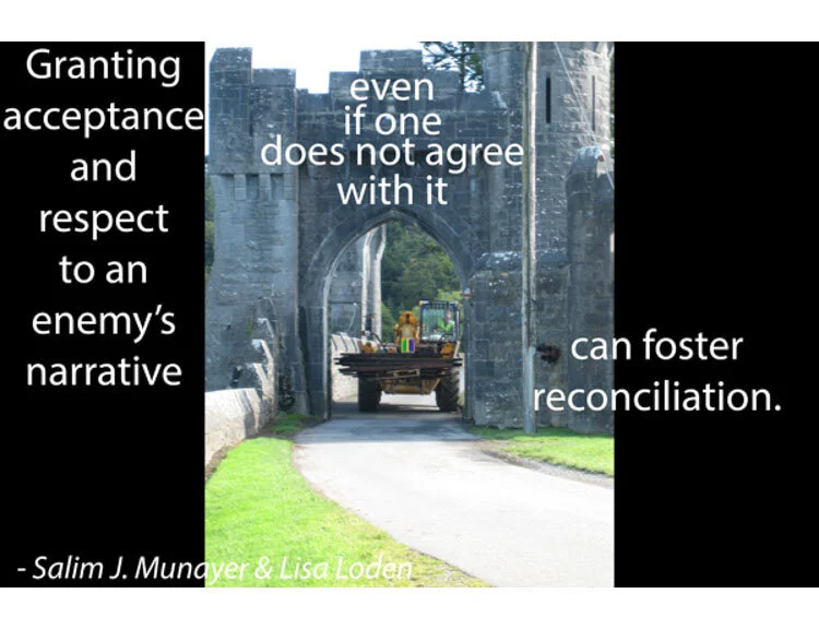 Door of the Day #65 Quotation from: Salim J. Munayer &amp; Lisa Loden - Through My Enemy’s Eyes - Envisioning Reconciliation in Israel-Palestine Photo: Linda Fulmer - Ash Castle, Ireland Originally created for Wittenberg 2017