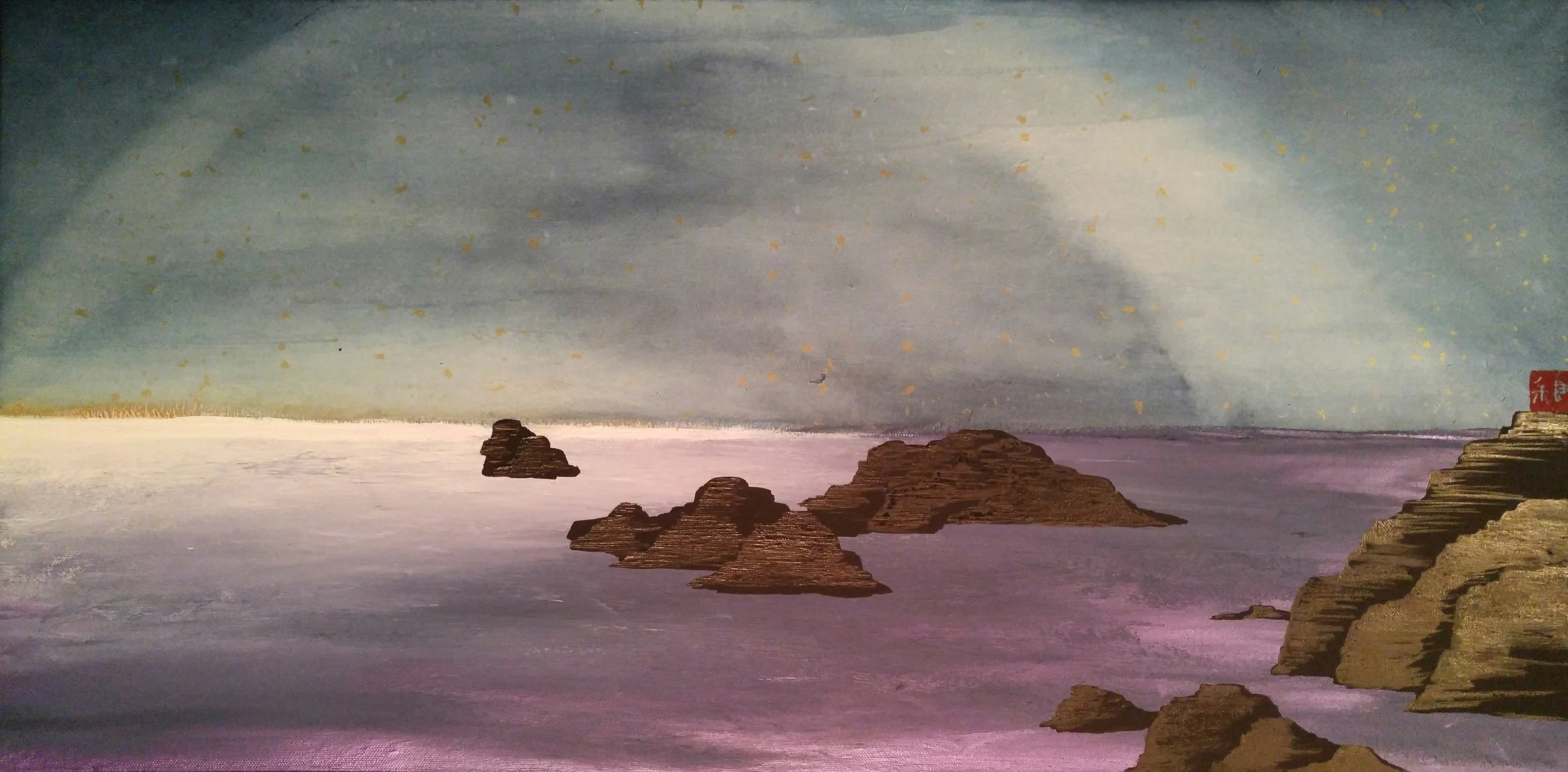 On the Rocks, 15 x 30 x 0.75 inches
