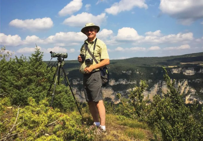 Norma and Bill had the opportunity to get on a private bird watching day. It was lead by naturalist Robert Straughan; an English-speaking expert based in Aveyron.