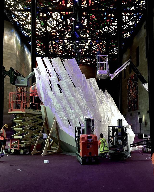 Floe coming together at the NGV great hall. #ngv #rmitarchitecture #studiorolandsnooks
