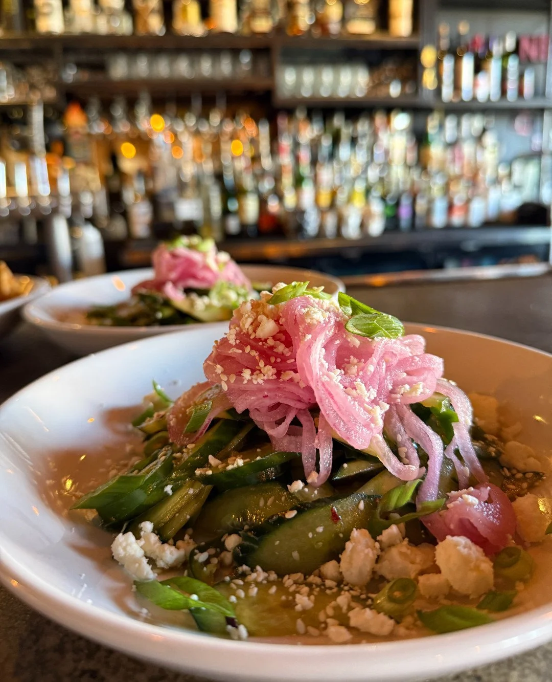 Don't worry - we're not here to ruin your 2026 goals. Whether they're to eat healthier or eat tastier, we've got you covered with our new Korean Horiatiki salad. Cucumbers, jalape&ntilde;o, onion and feta - so good.