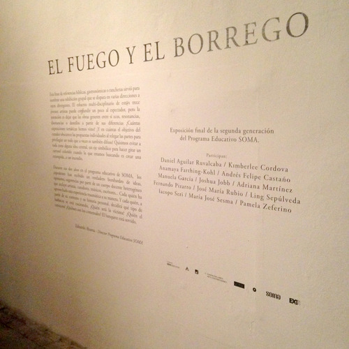 SOMA student exhibition “El Fuego Y El Borrego” at Museo Ex Teresa 