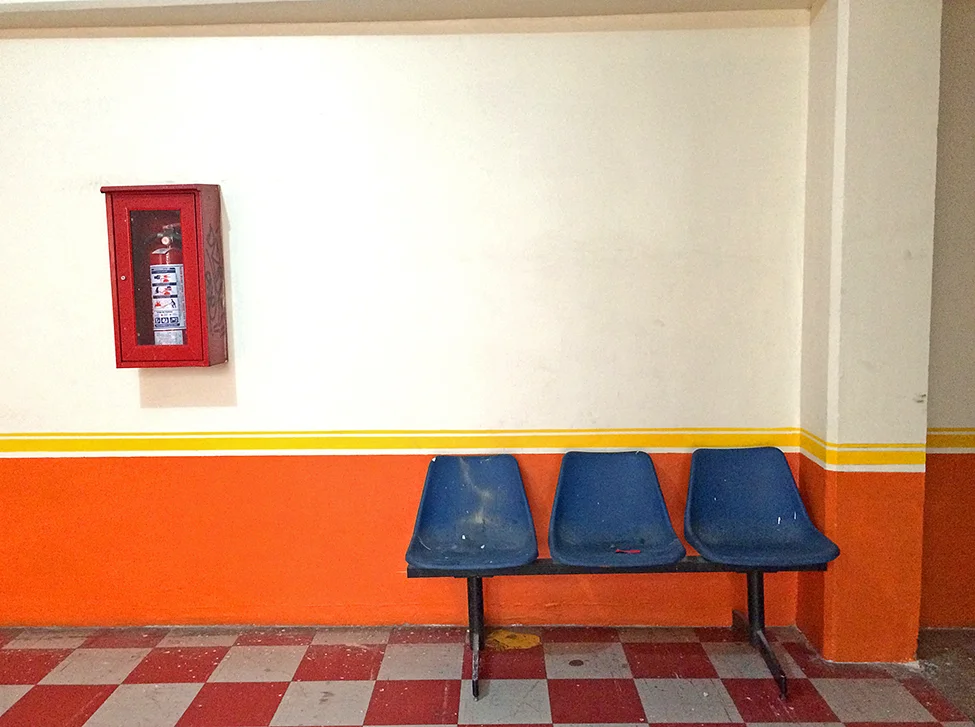 Waiting to get started on an art area...