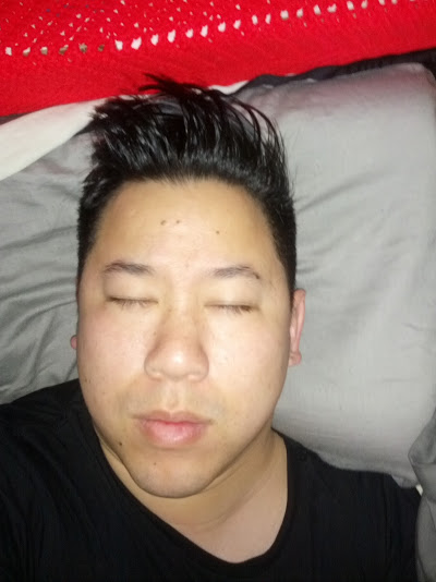 The "haha, bae caught me sleeping"