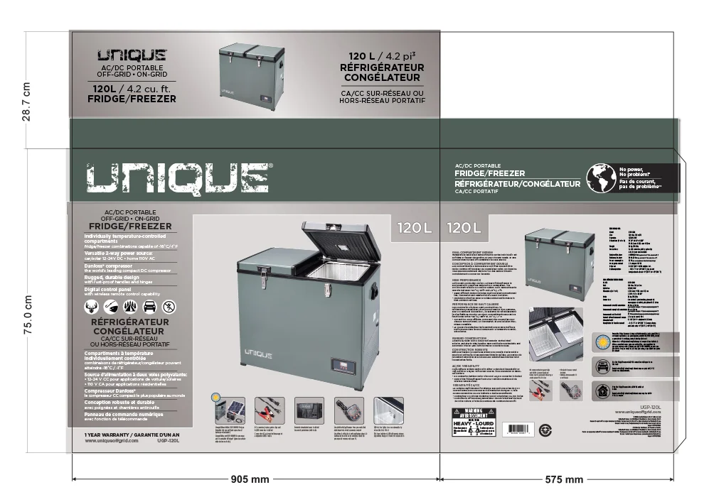   Branding and packaging design  for Unique Off-Grid Appliances line of solar-powered outdoor gear 