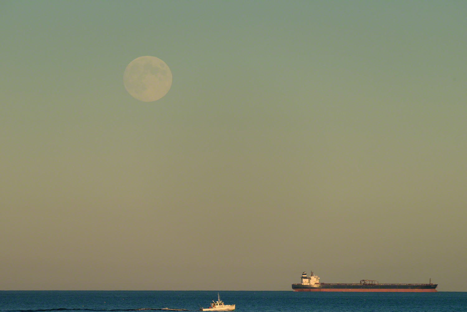Two Lights moonrise