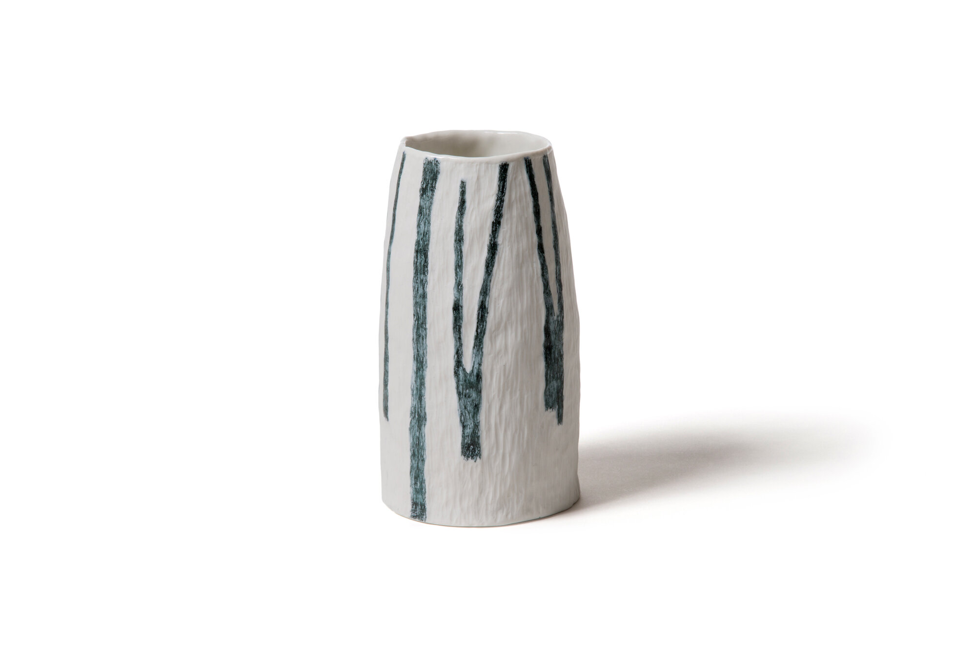  Into the woods series Porcelain, pencil, glaze 22 h x 13 w x 13cm d 