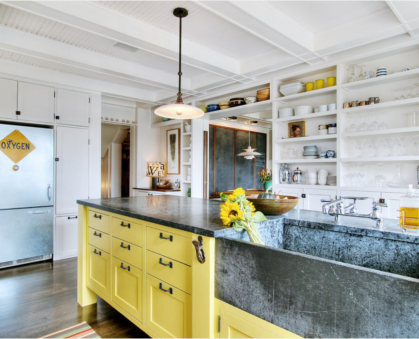 Soapstone sink and counter top Photo: J.A.S Design Build
