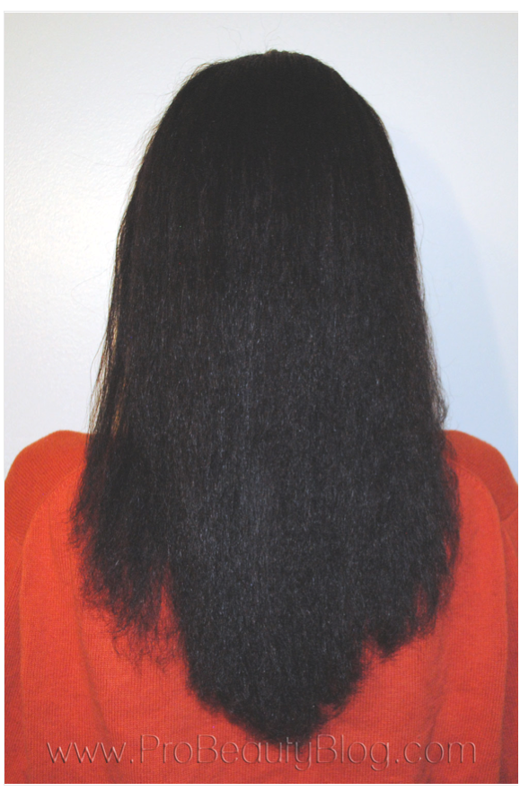 Full head, fully dried.
