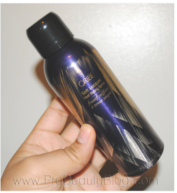 Oribe Soft Lacquer Heat Styling Spray.