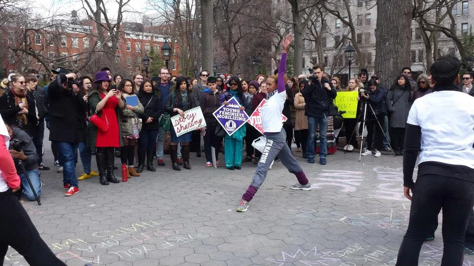 SLMDances at the annual NYC Anti-Street Harassment Rally