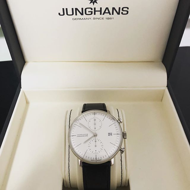 Timeless watch design in perfection #horology #junghansmaxbill #junghans  #maxbillchronoscope