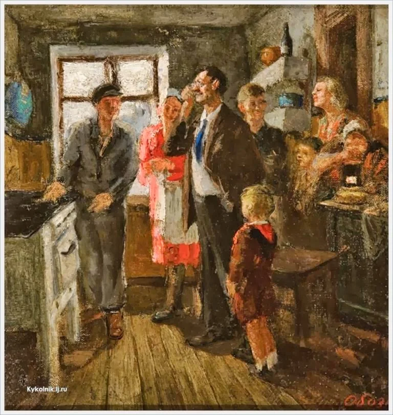 D. Oboznenko - Het gas wordt aangesloten (1950)