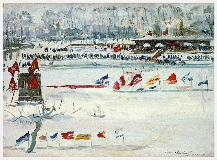 B. Jakovlev - Feest in het Dinamostadion (1943)