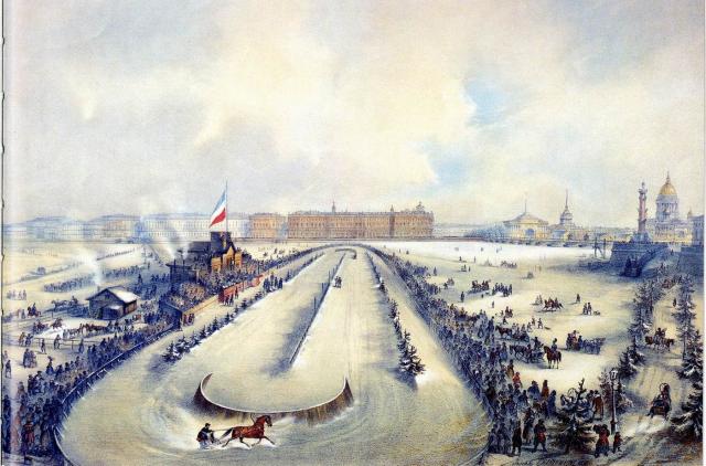  A. Avnatamov/N. Breze - Draverij op de Neva (1859) 