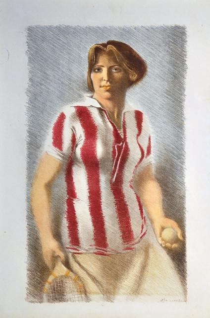  A. Samochvalov - Meisje in voetbalshirt (jaren dertig) &nbsp;(1) 
