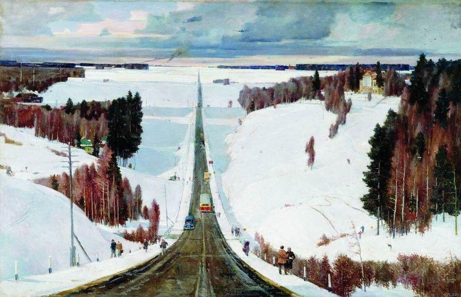  Georgi Nisski: Winter bij Moskou. (1951) 