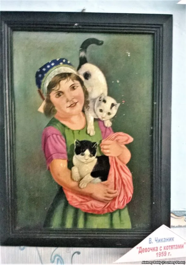 Vladimir Tsjikanik - Meisje met poesjes 