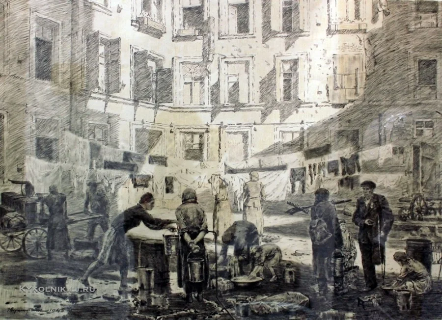 Nikolaj Dormidontov - Leningrad tijdens het beleg (1943)