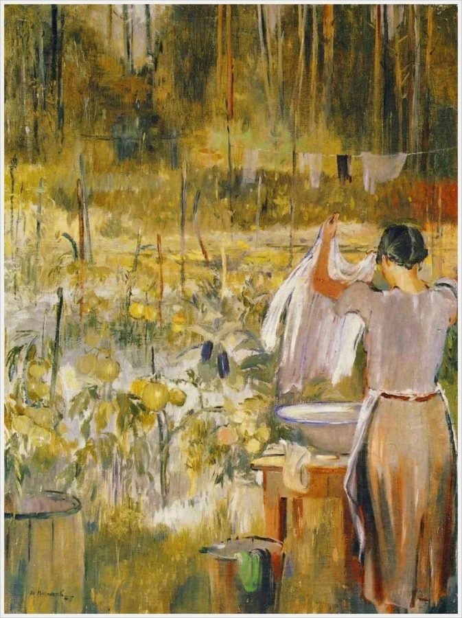 Joeri Pimenov - In de moestuin (jaar?)