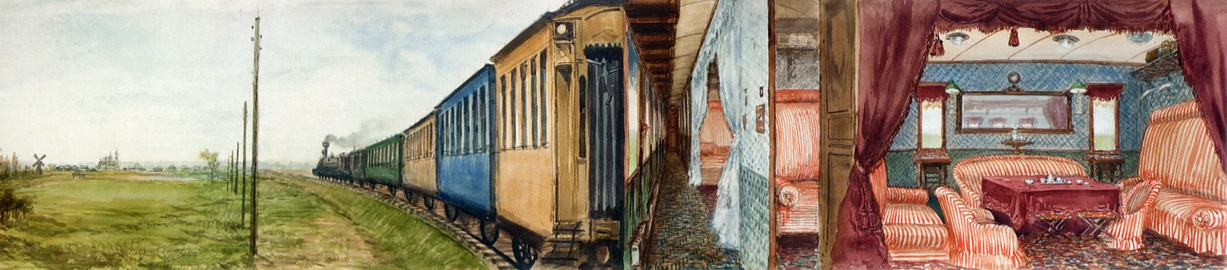 Luxe wagon 'opengeklapt'. 