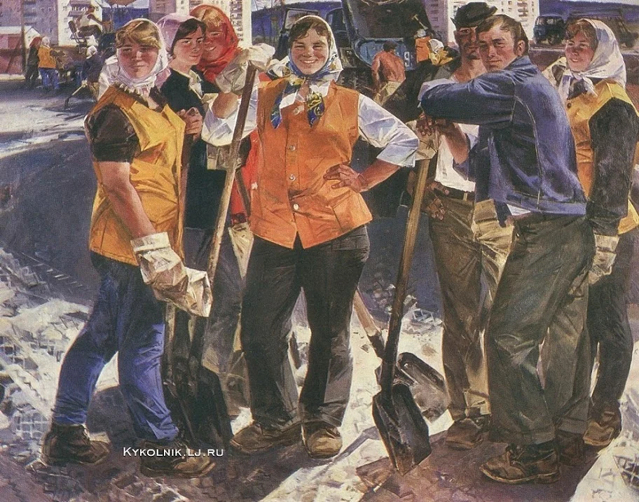 Vjatsjeslav Zjemerikin - wegarbeiders (1980)