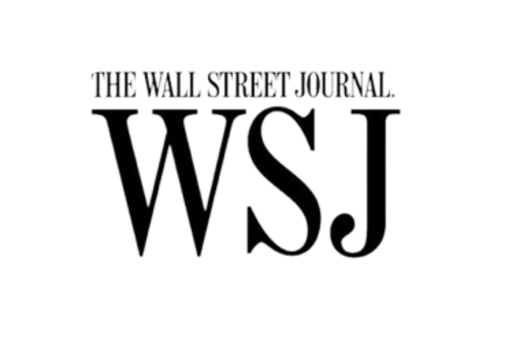 Logo of The Wall Street Journal's WSJ magazine in black and white.