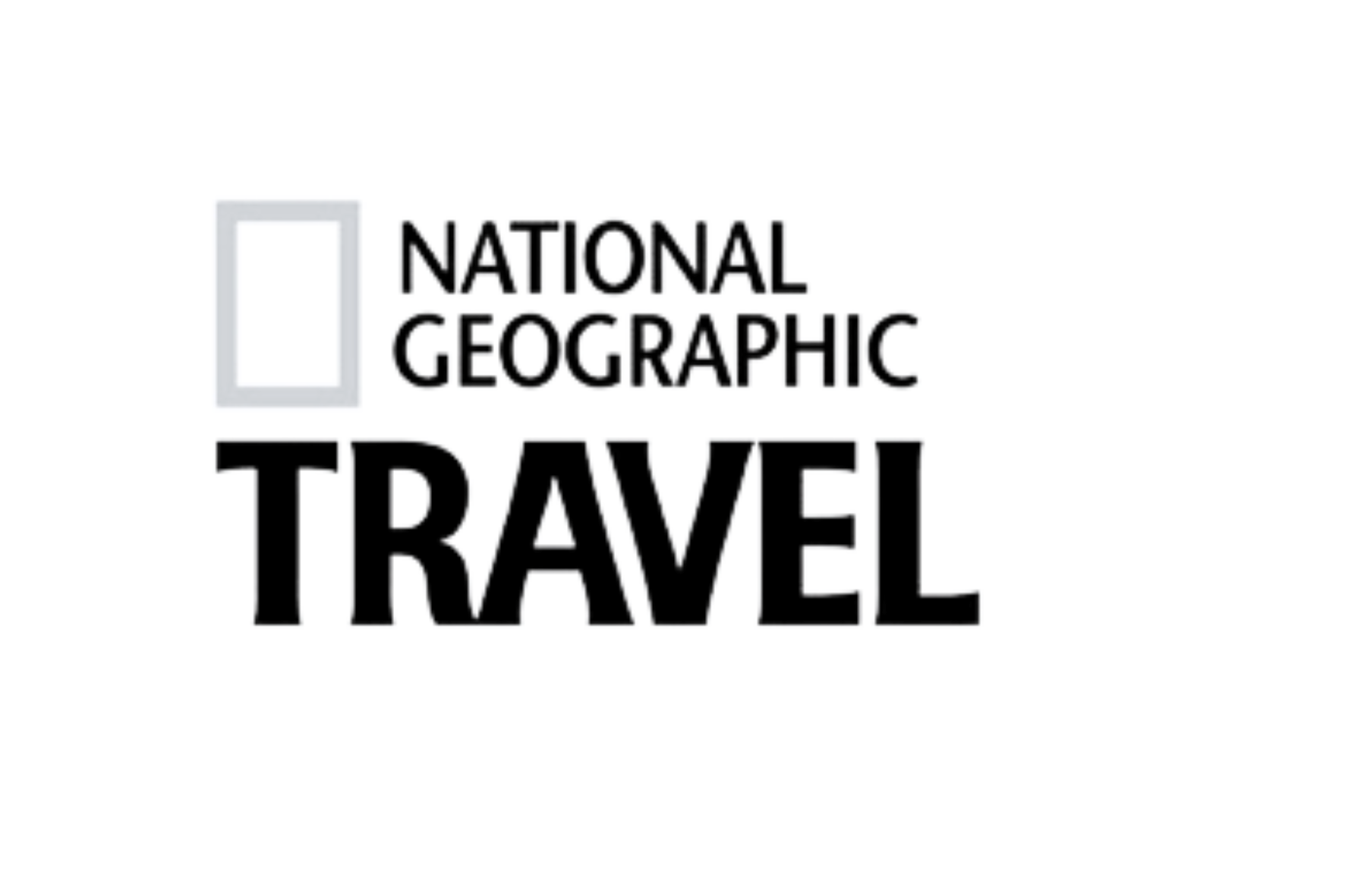 National Geographic Travel logo in black and white.