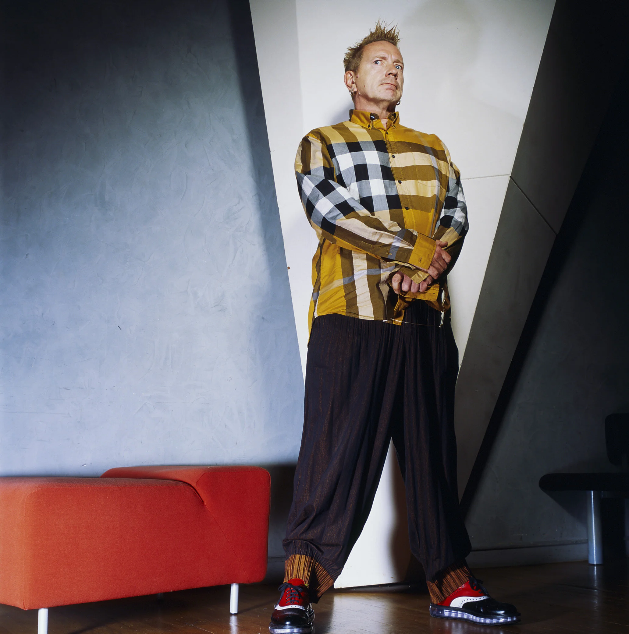 Johnny ROTTEN Backstage concert PIL Paris 2013 cité de la musique Festival Europunk , Hasselblad 6x6 Film argentique non retouché