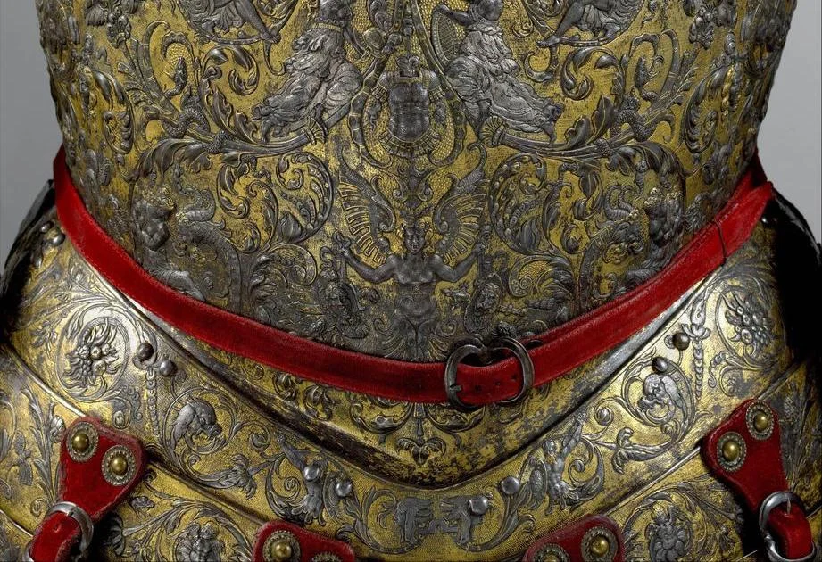 A Close-Up Detail Of Henry II's Ceremonial Armor, ca. 1555.