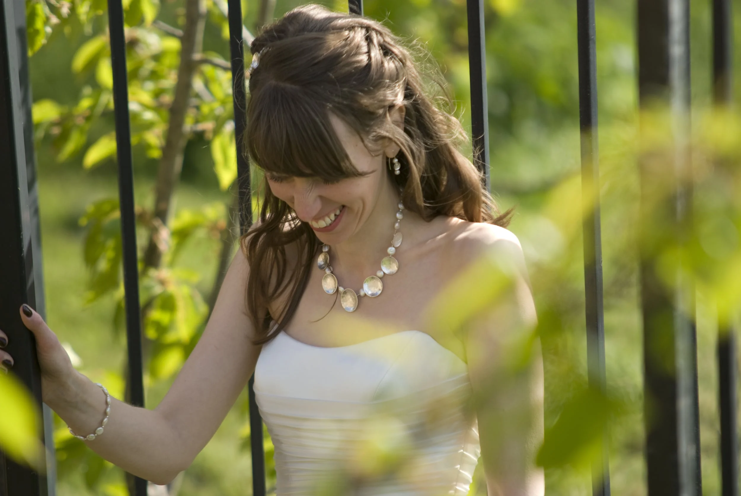 Lace and pearl bridal jewellery