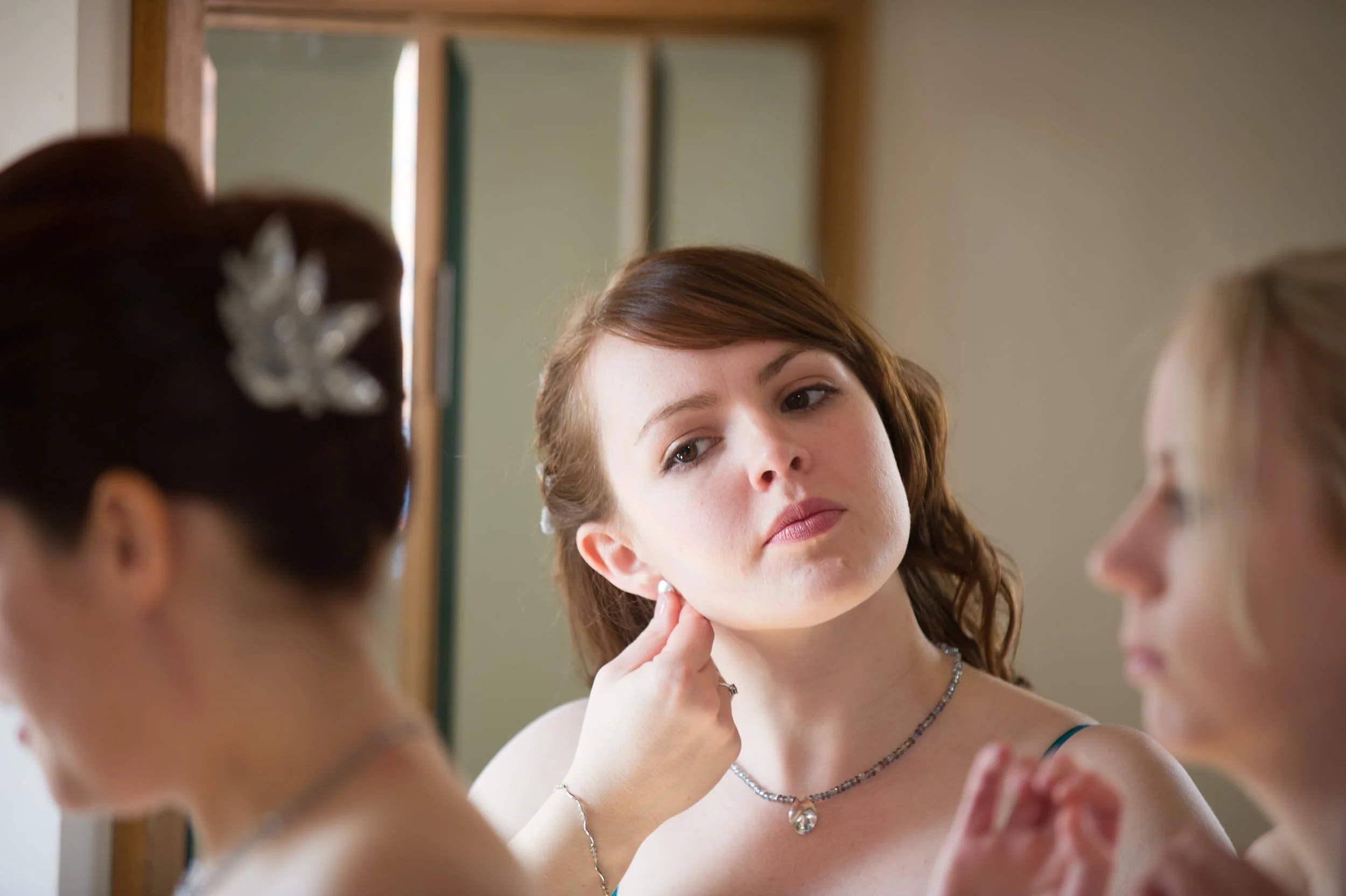 Sterling silver and crystal bridesmaid jewellery