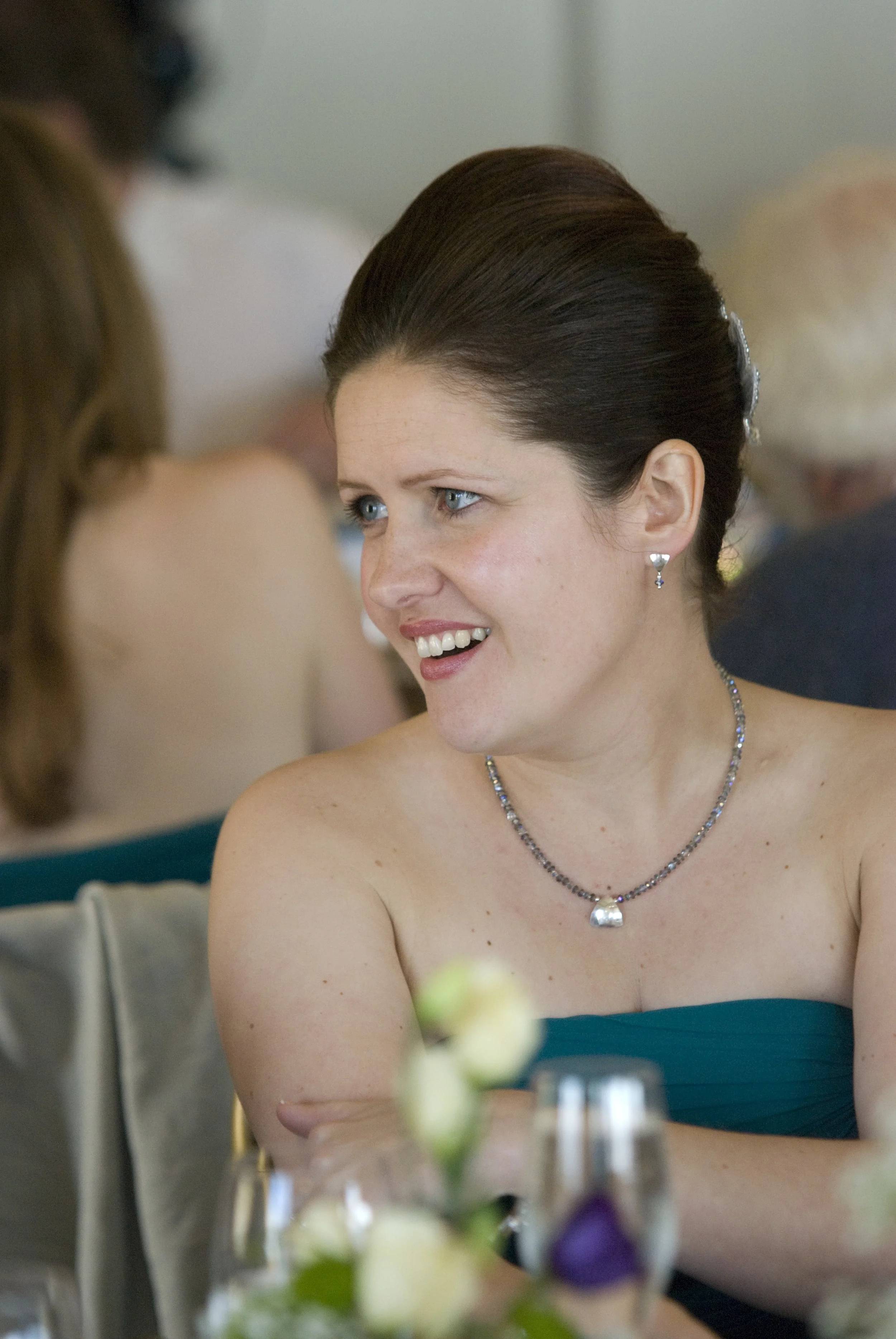 Silver and crystal bridesmaid jewellery