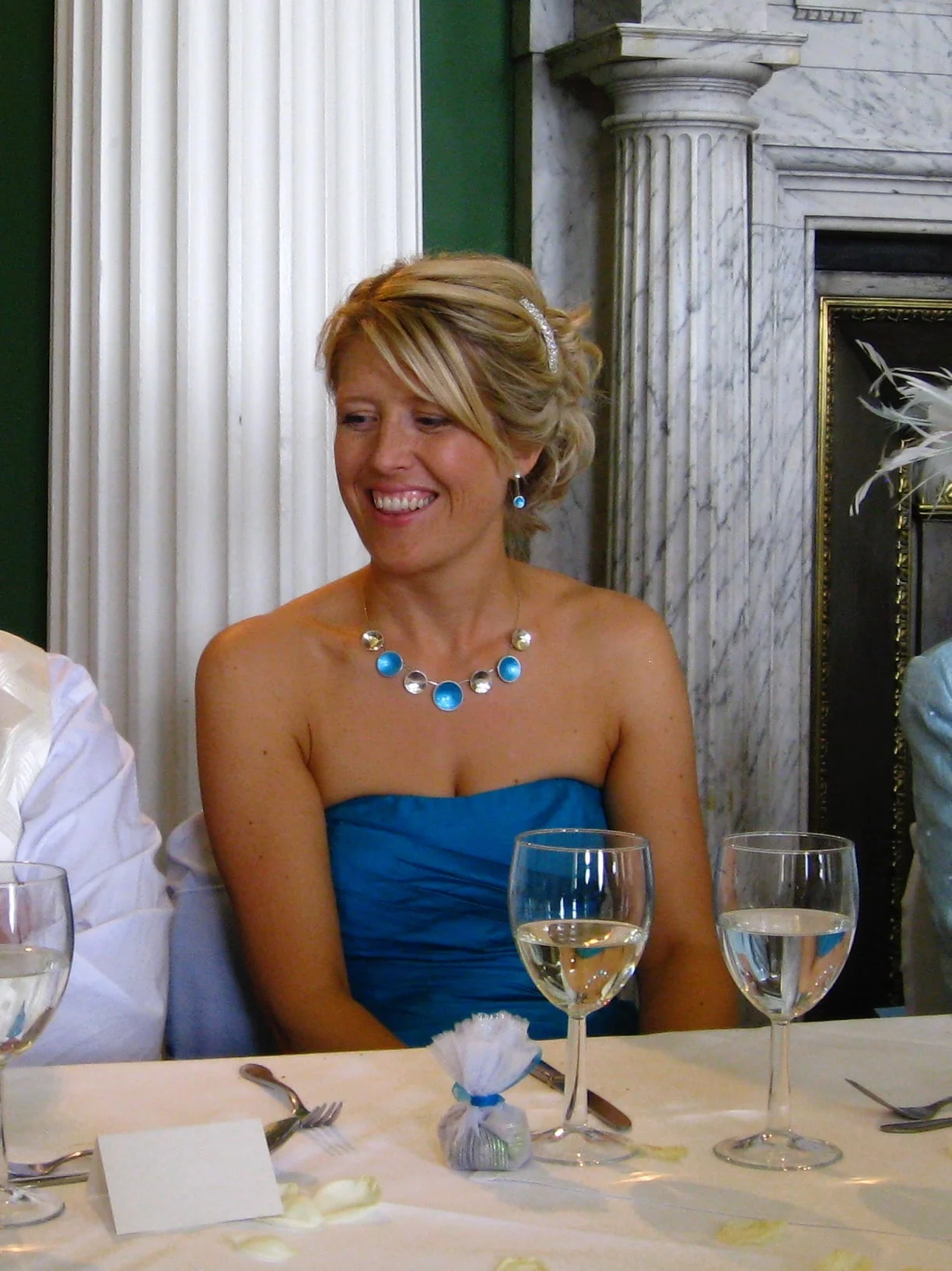 Silver and vitreous enamelled bridesmaids jewellery