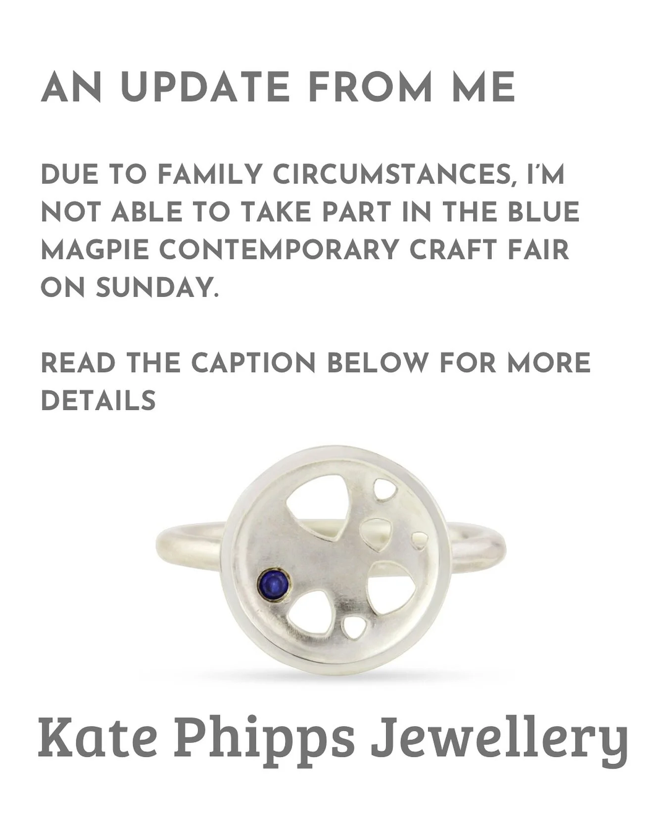 Unfortunately, I&rsquo;m not able to take part in the wonderful @bluemagpiecraft on Sunday. 

Both my parents had an accident on Thursday evening and ended up in hospital. My dad is now recovering from surgery in hospital and my mum is recuperating a