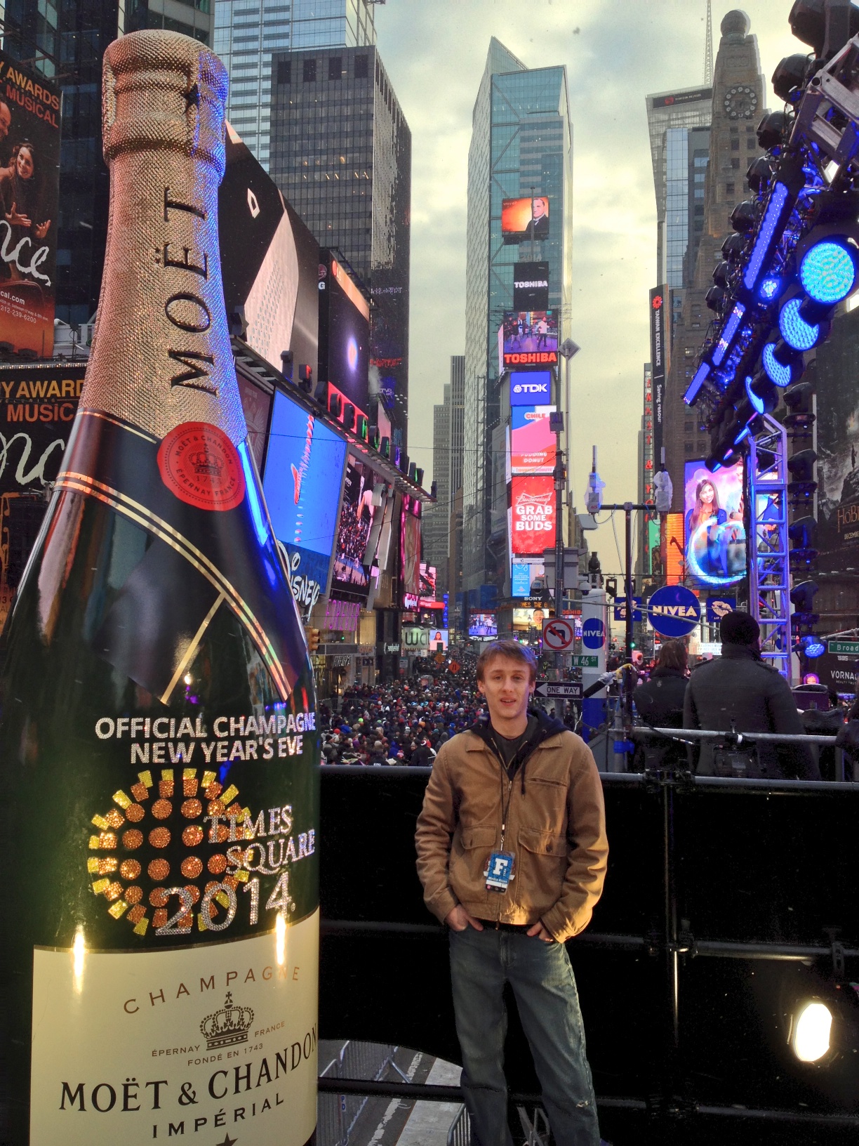 New Year's Eve Ball Drop in Times Sqquare.