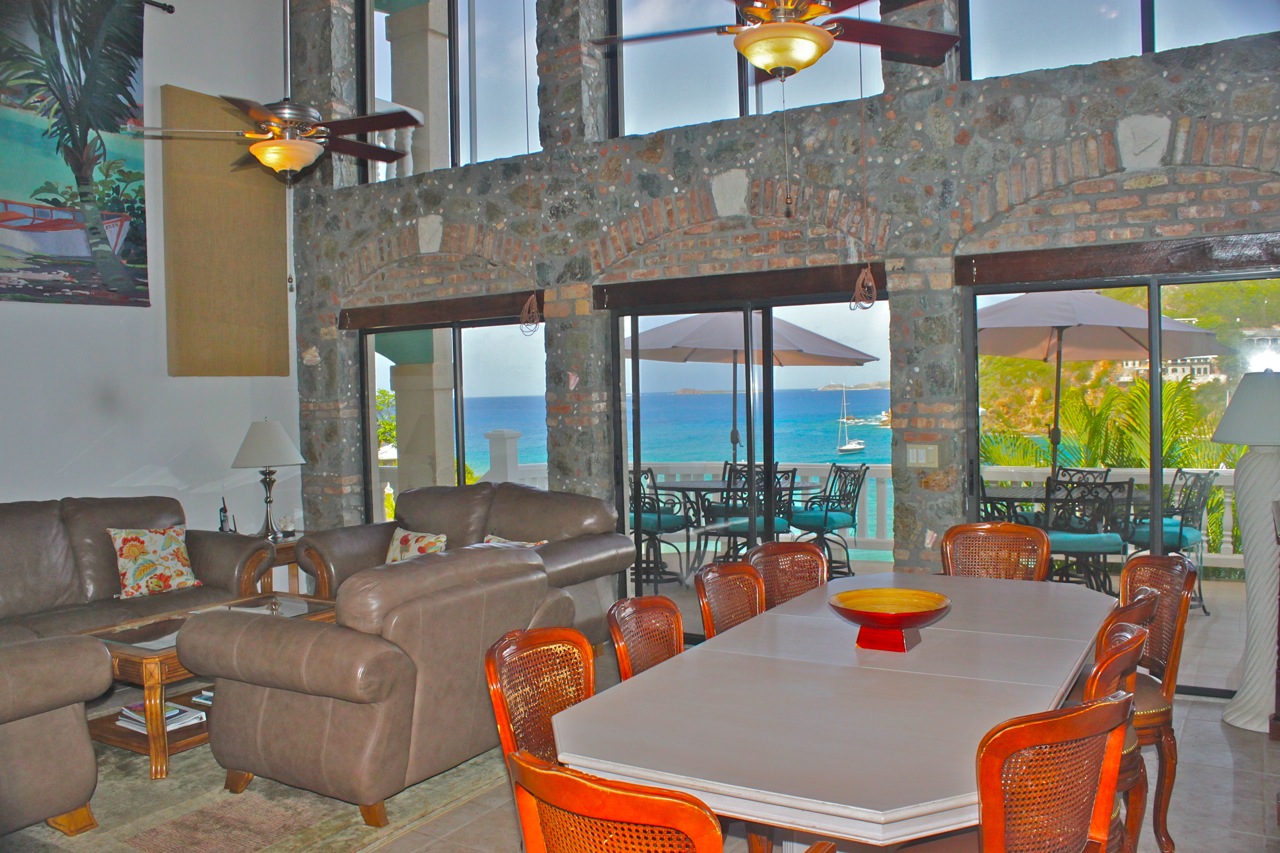 Beachfront villa St John Virgin Islands for Sale interior View